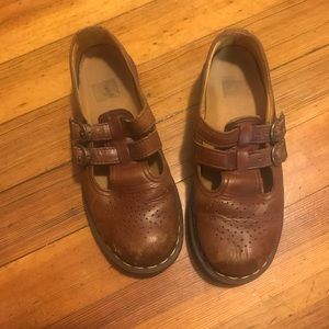 Dr. Martens brown Mary Janes